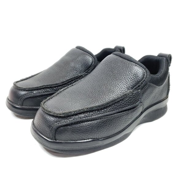 Apex Men's Size 10 XW Biomechanical Black Leather Moc Toe Shoes - Picture 2 of 11